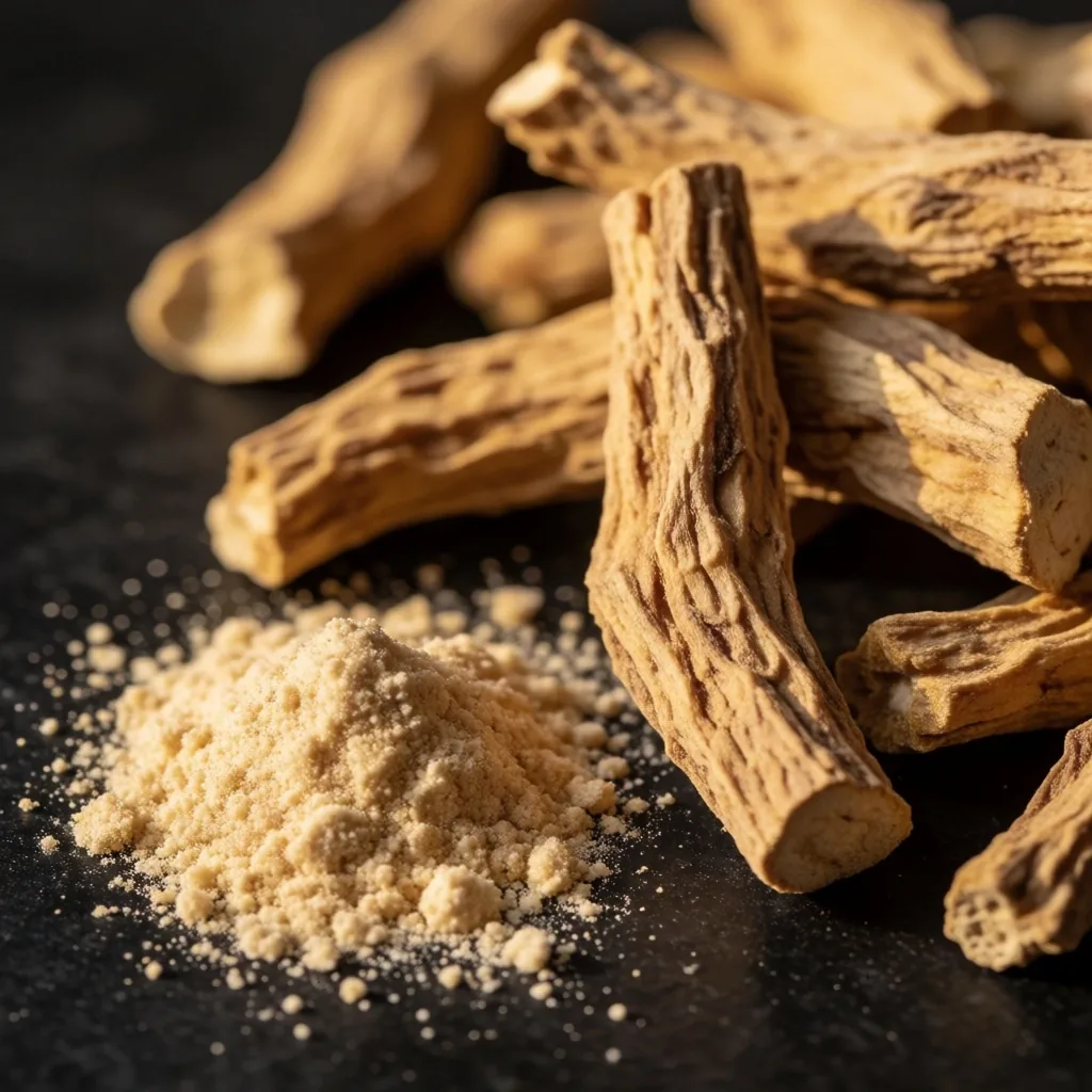 Ashwagandha root and powder