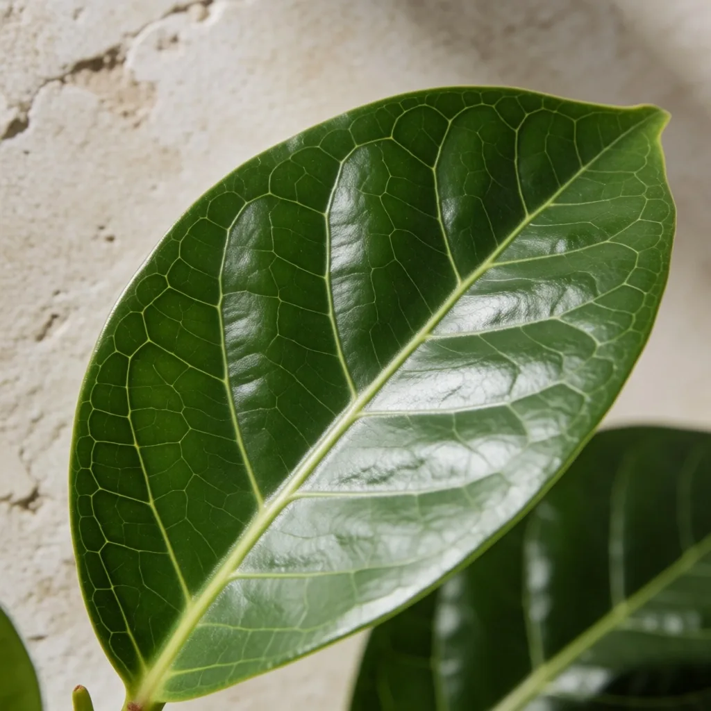 Leaf specimen with visible veins
